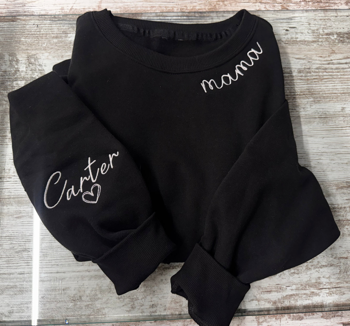 Embroidered Mama Crew-Custom