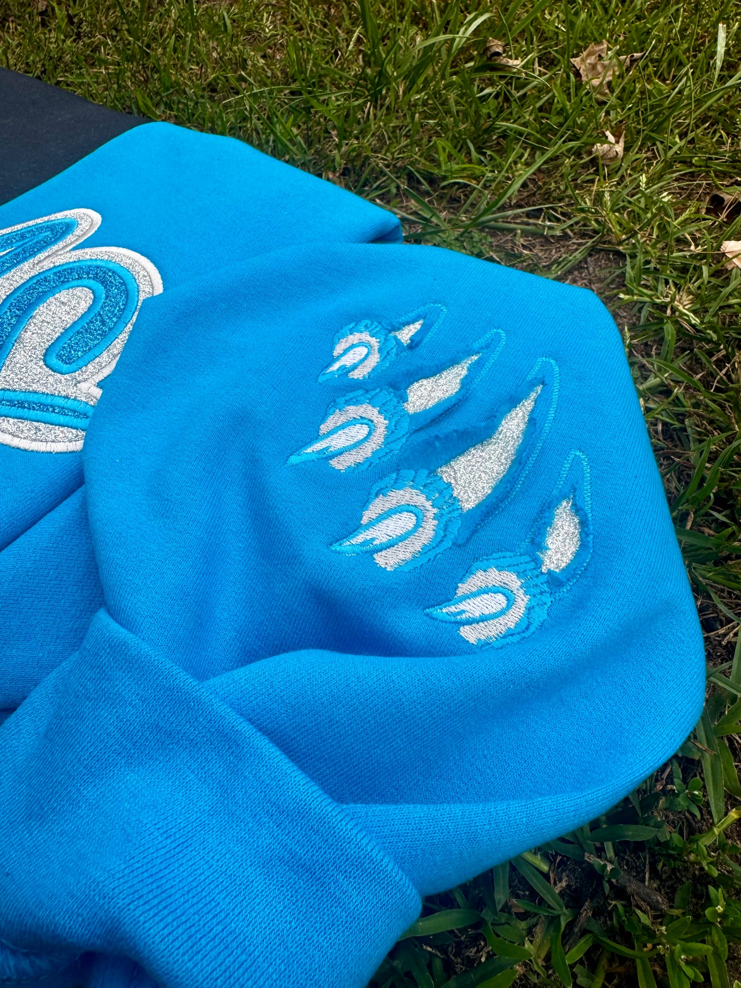 Embroidered Claw Football Crew