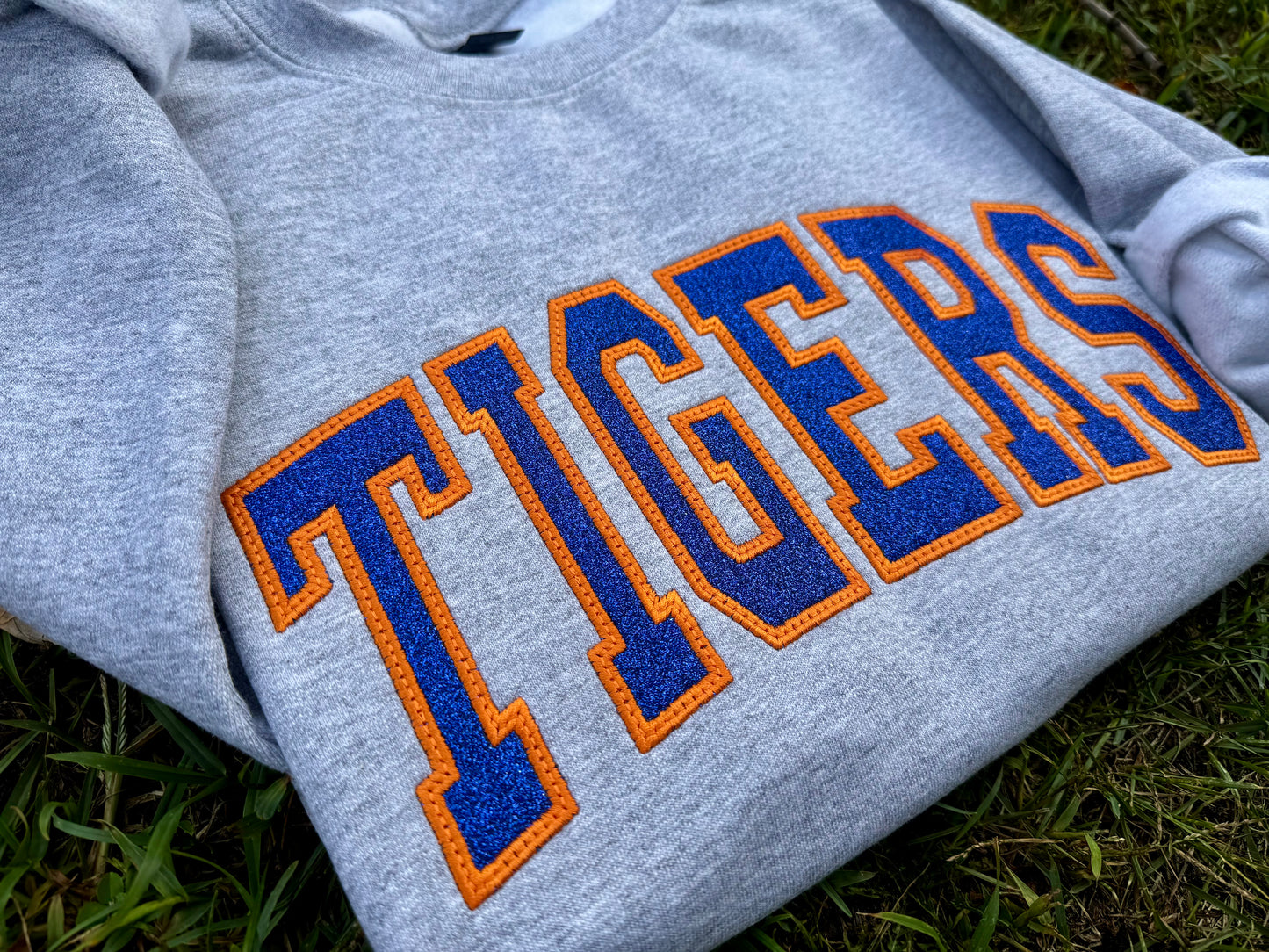 Embroidered Tigers crewneck