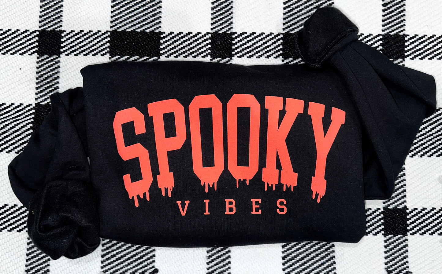 Large Spooky Vibes Orange