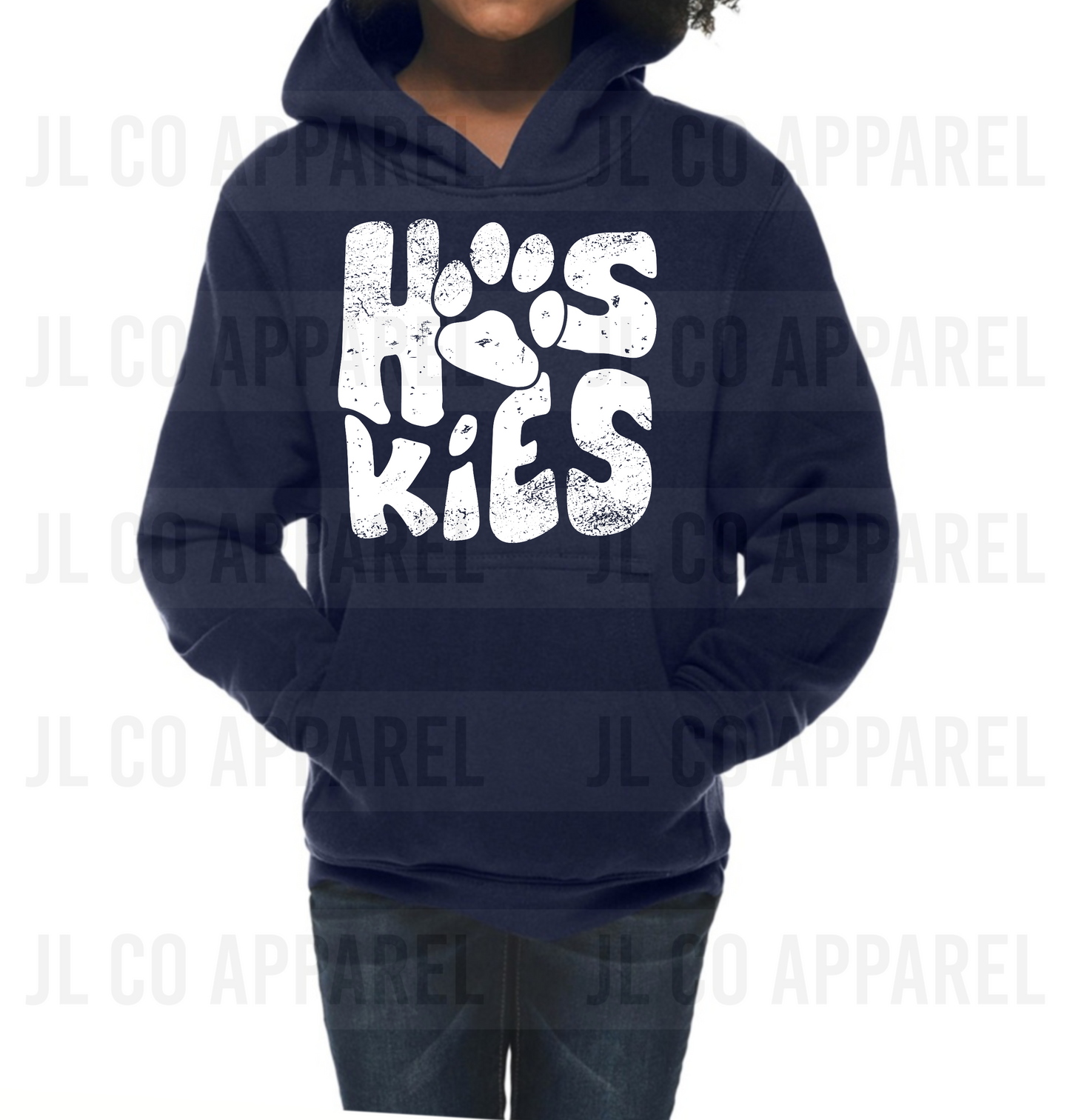 Youth Huskies-NAVY BLUE