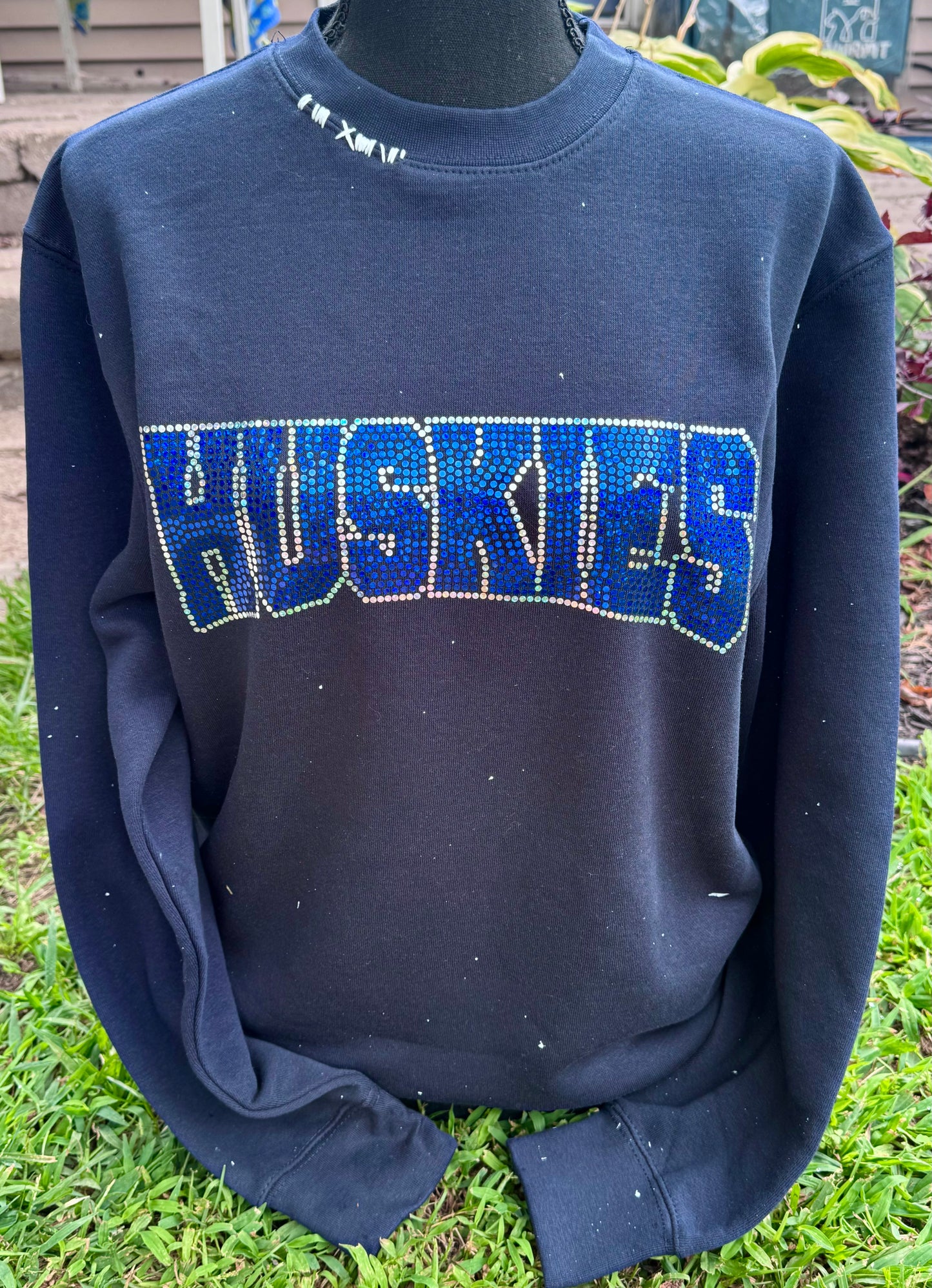 Huskies spangle crewneck