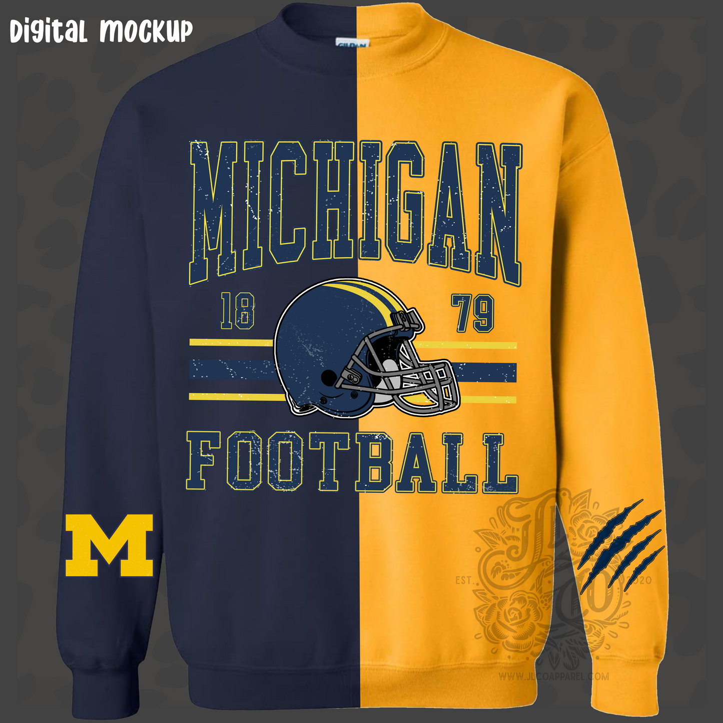 Split Mi Crewneck- Non-Sequin