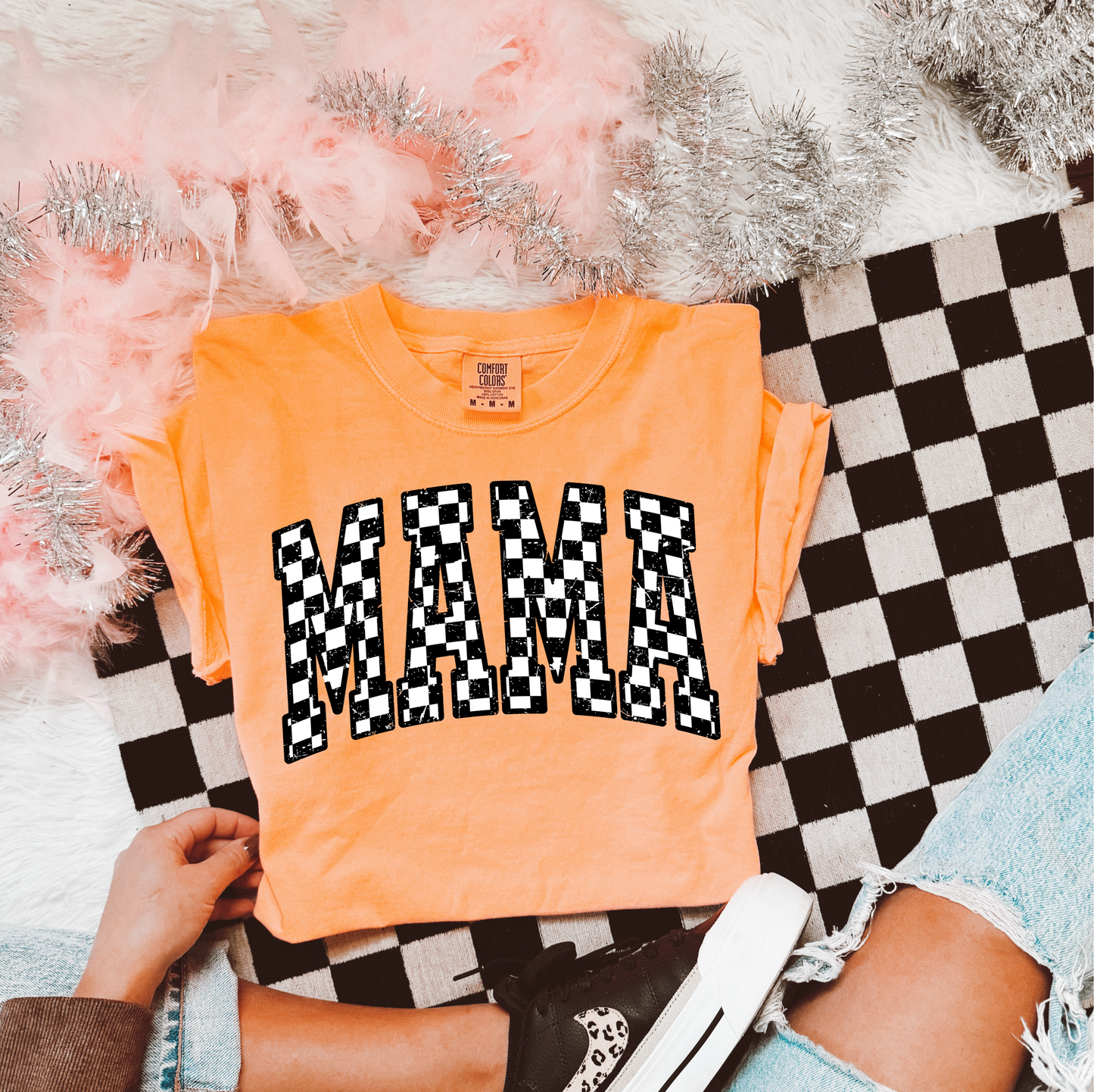 Vintage checkered