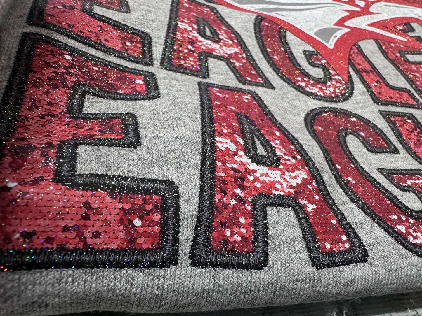 Eagles Faux Embroidered/Sequin
