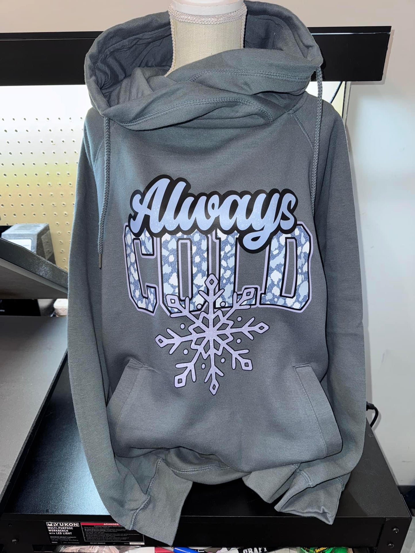 Always Cold Funnel Hoodie