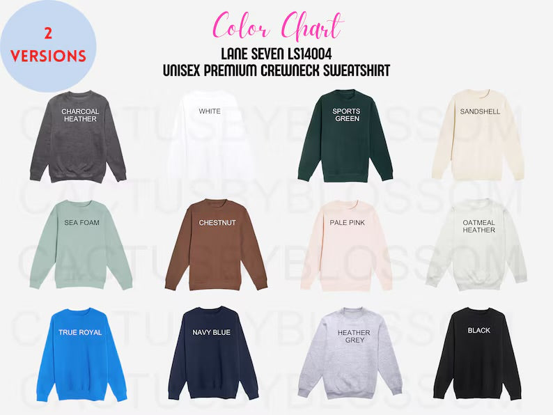 Embroidered teacher crewneck