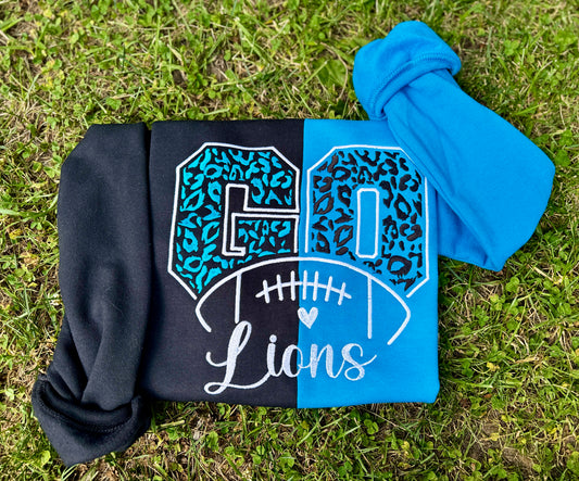 Embroidered Split Go L Crewneck