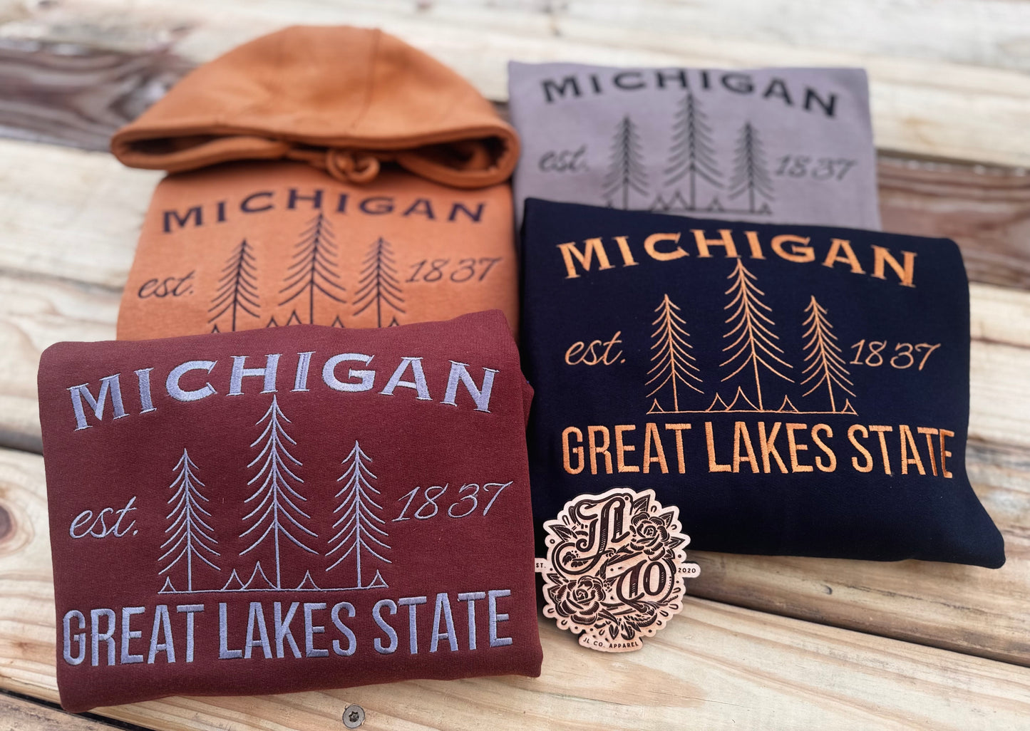 Embroidered MI Great Lakes