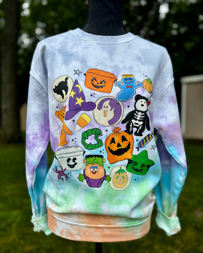 90s Pastel Tie-Dye Crewneck