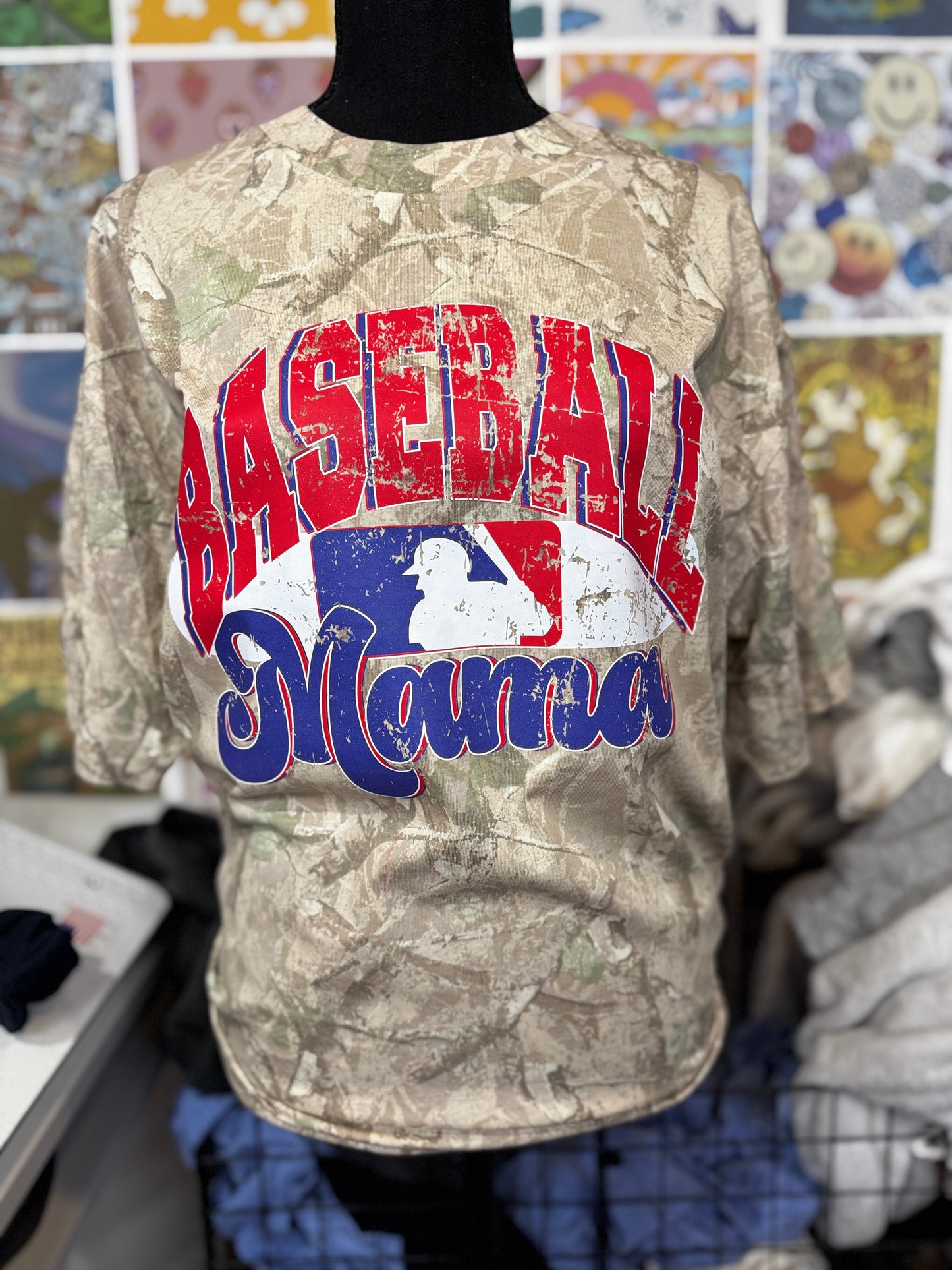 Baseball camo-oversized fit!