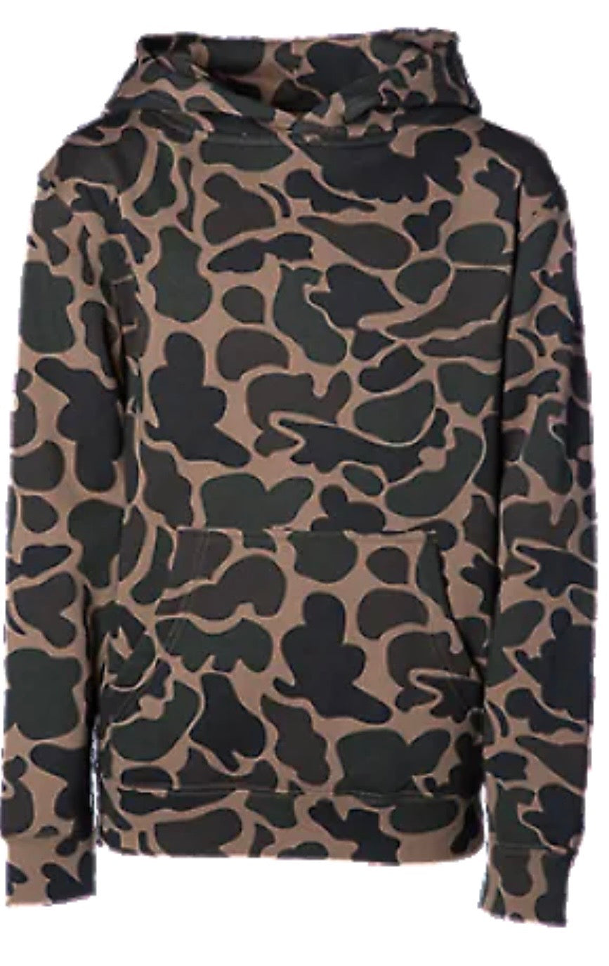 YOUTH-Embroidered mascot puff hoodie