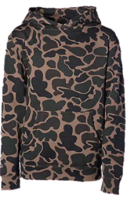 YOUTH-Embroidered mascot puff hoodie