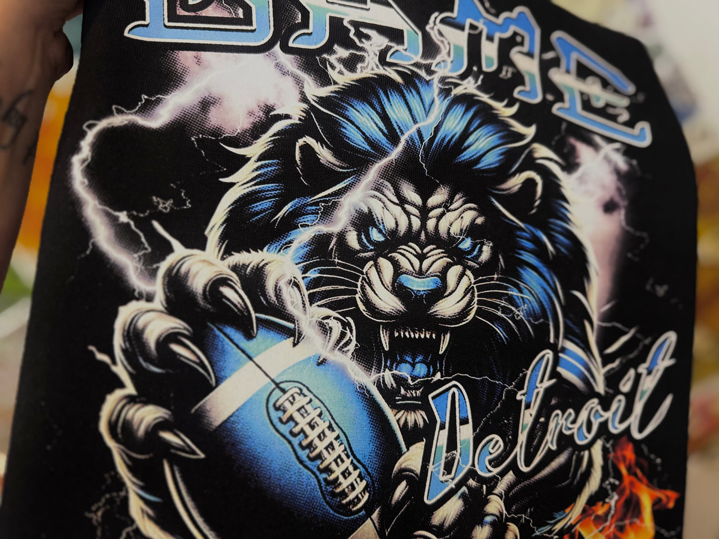 Black Game day football