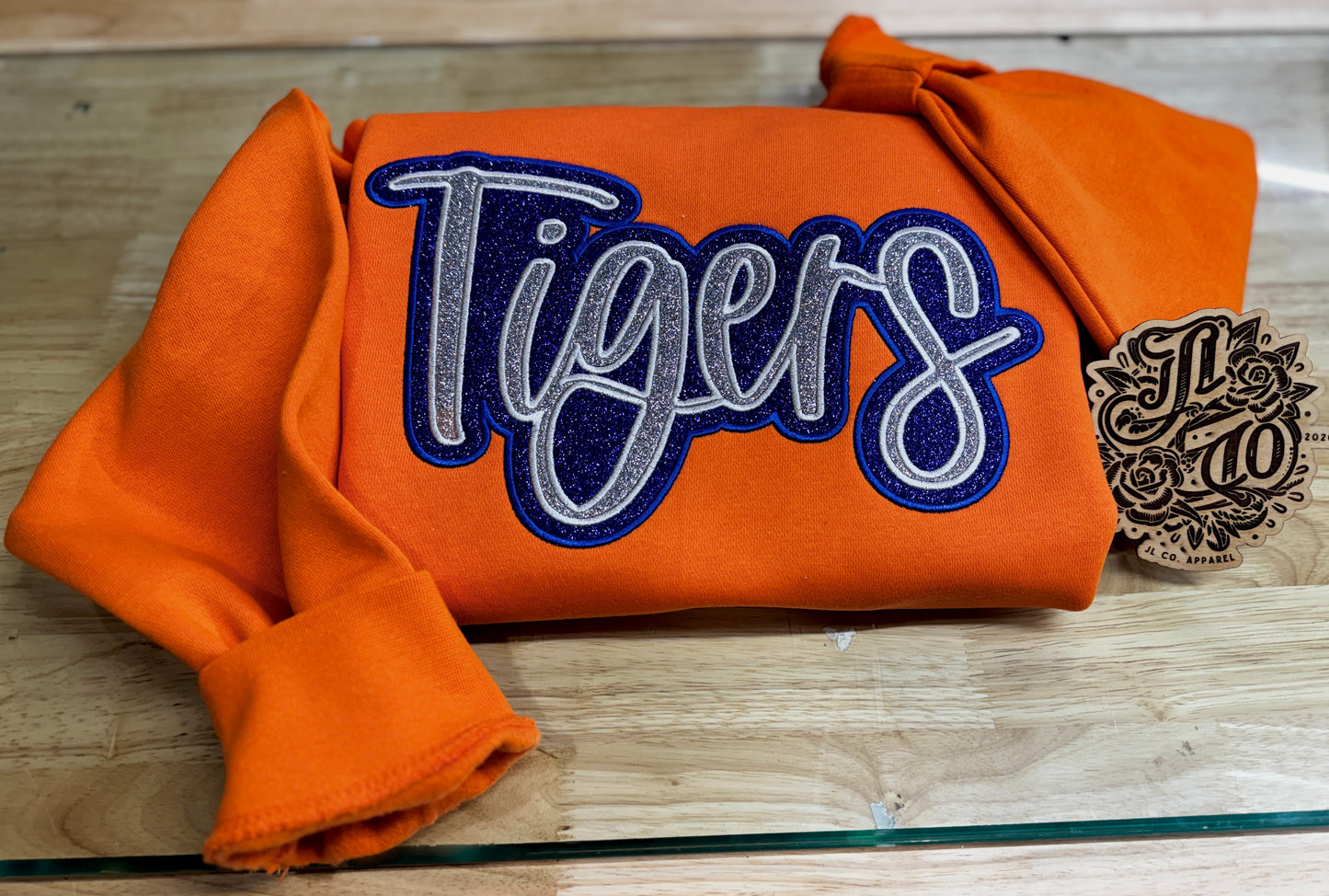 Embroidered Det Tigers crewneck