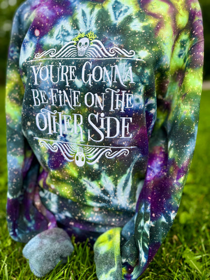 Embroidered Tie-Dye Other Side Crewneck