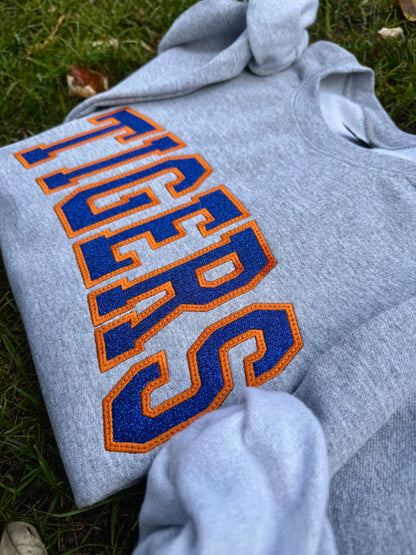 Embroidered Tigers crewneck
