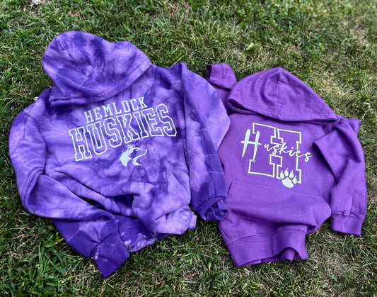 YOUTH-Huskies Embroidered Hoodie