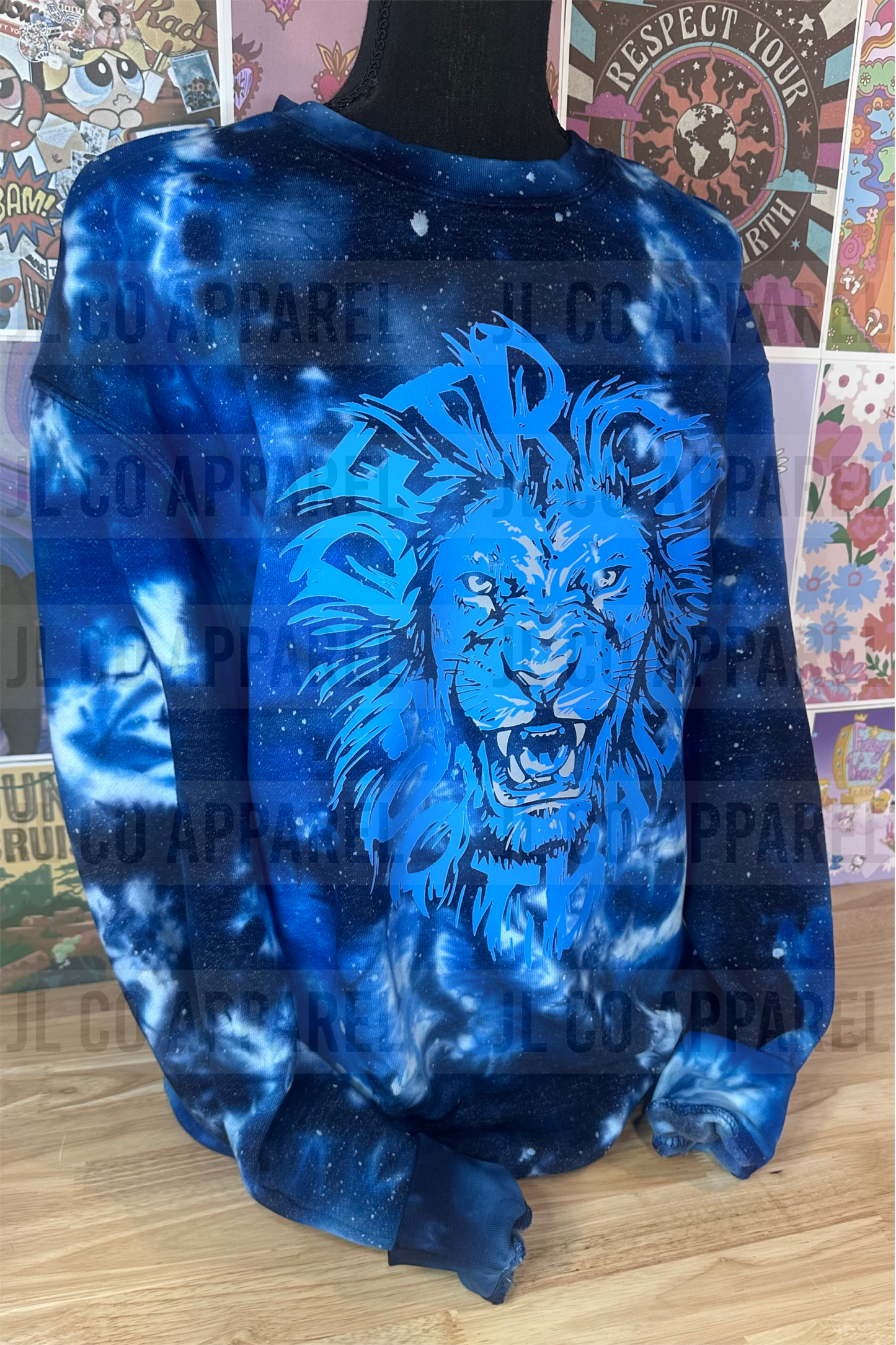 Detroit FB Tie-Dye Crewneck