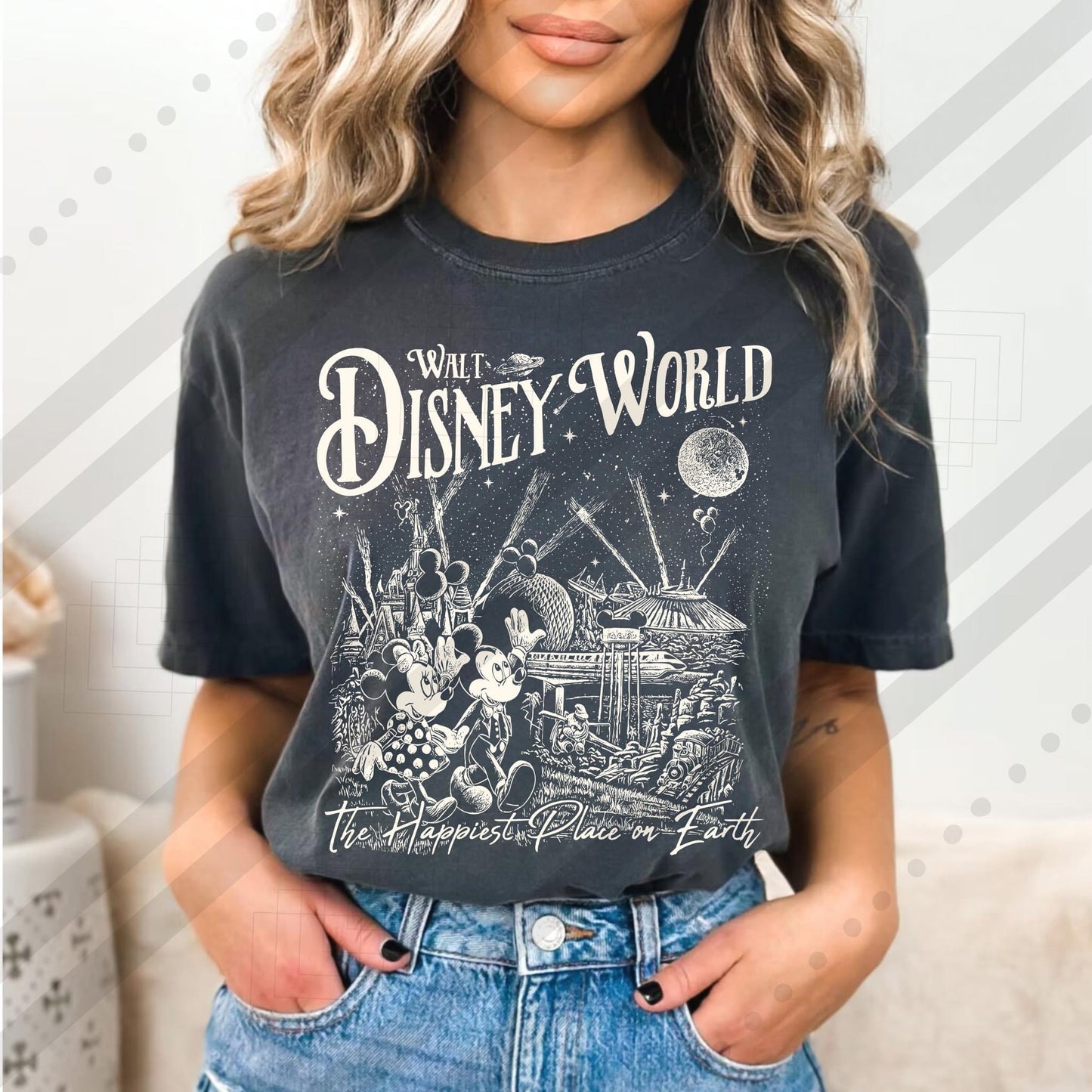 Vintage mouse castle-White