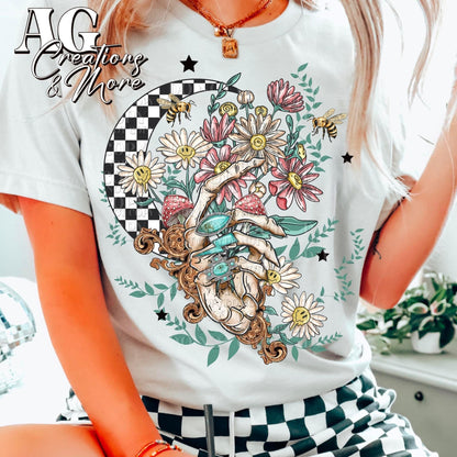 Checkered Skelly Moon