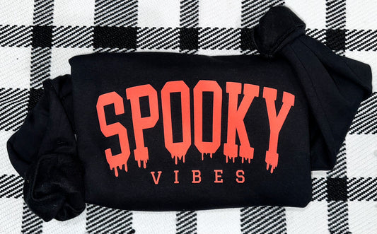 Large Spooky Vibes Orange