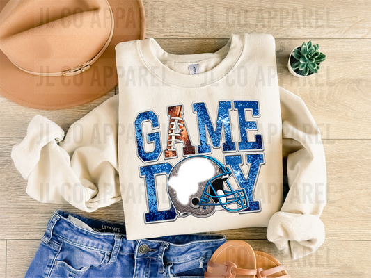 LIONS FAUX EMBROIDERY/SEQUINS Game Day
